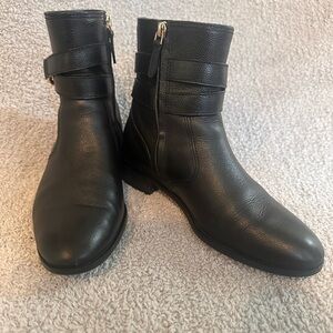 Tory Burch Black Leather Ankle Booties